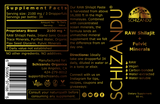 Supplement Facts of Raw Shilajit with Fulvic Minerals Drops, Schizandu