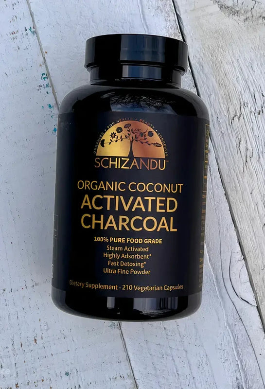 Organic Coconut Activated Charcoal Capsules, Schizandu
