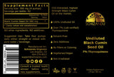 Highest Strength Black Cumin Seed Oil, 7% Thymoquinone (NEW)