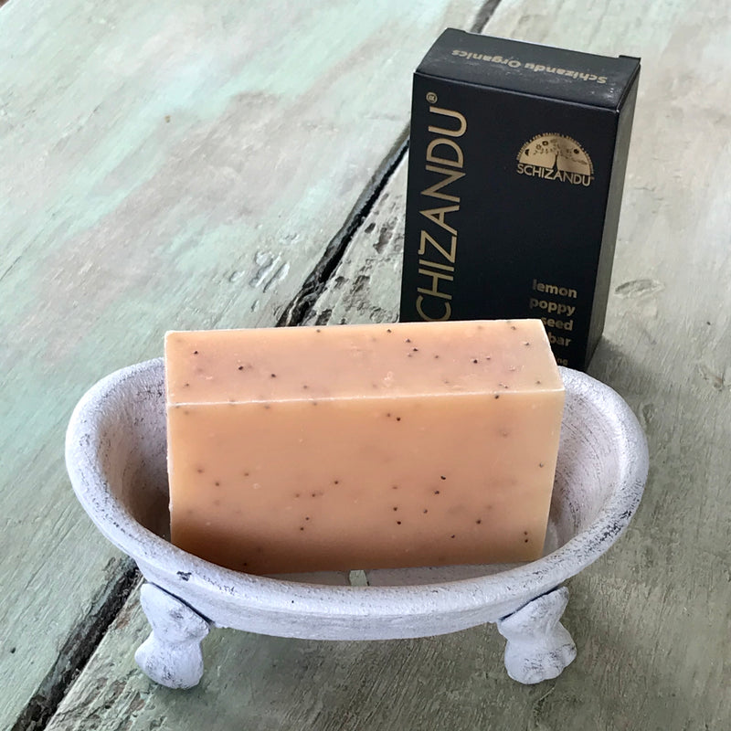 Lemon Poppy Seed Cleansing Bar soap artisan soap, Schizandu