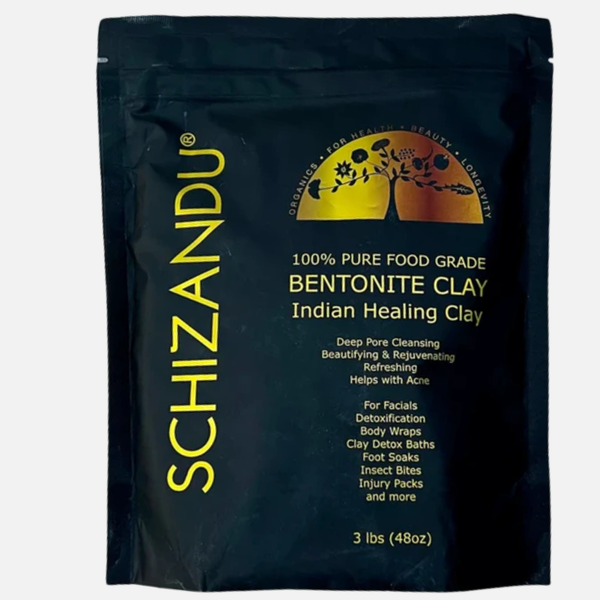 Bentonite Clay, Food Grade, Organic / Non-Irradiated, 3 lbs