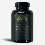 Bottle of Schizandu Coconut Activated Charcoal on a white background