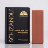 Schizandu French pink clay cleansing bar packaging on a white background