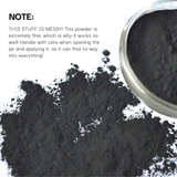 Activated Hardwood Charcoal Powder, Organic, 100% Pure FOOD GRADE, large 32 oz Size Jar (10 oz by WEIGHT)