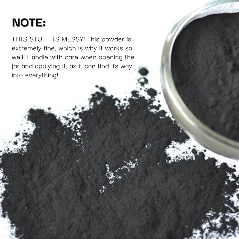 Activated Hardwood Charcoal Powder, Organic, 100% Pure FOOD GRADE, large 32 oz Size Jar (10 oz by WEIGHT)
