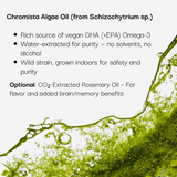 Omega-3 DHA Algae Oil Supplement – High Potency, Plant-Based
