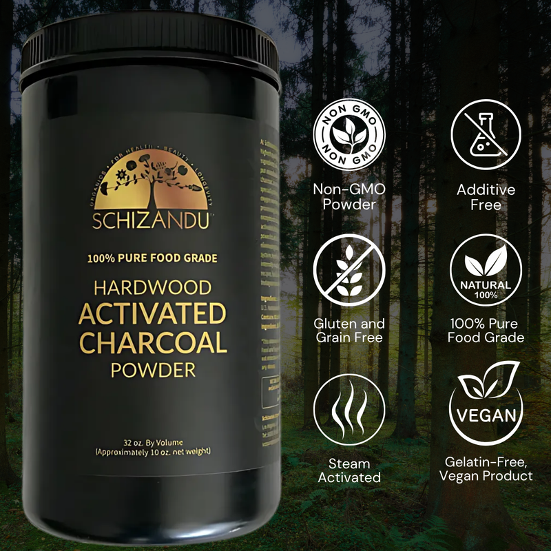 activated charcoal for plants Activated Hardwood Charcoal Powder – Schizandu Organics