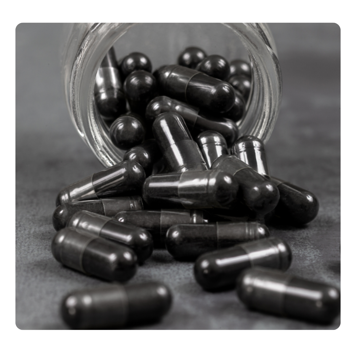 Activated Charcoal Capsules by Schizandu Organics.
