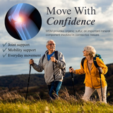 2 elderly people hiking showing they have good joint muscles