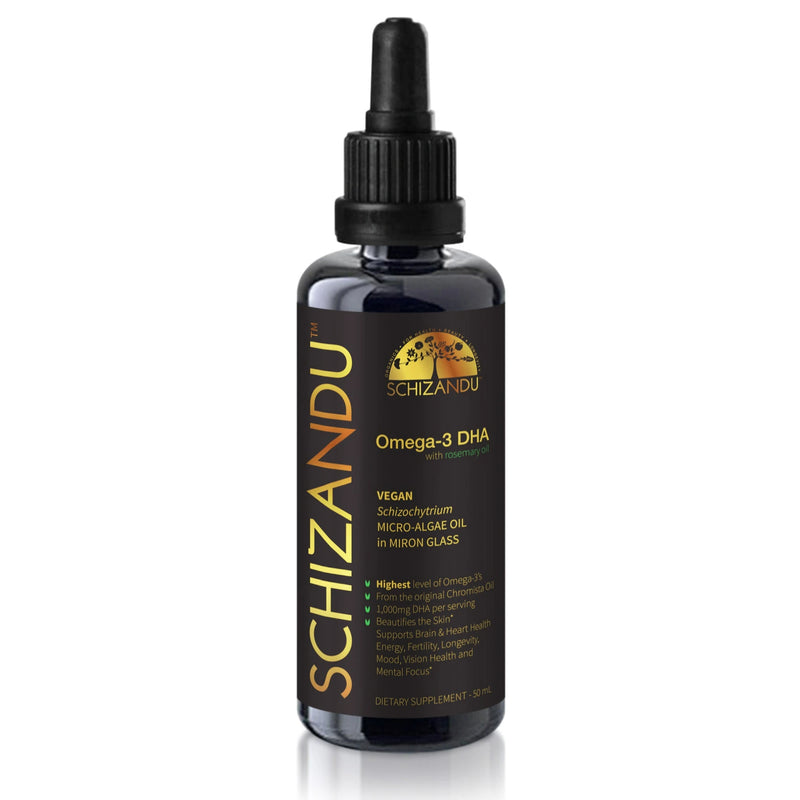 Omega 3 DHA with rosemary oil drops dietary supplement, Schizandu