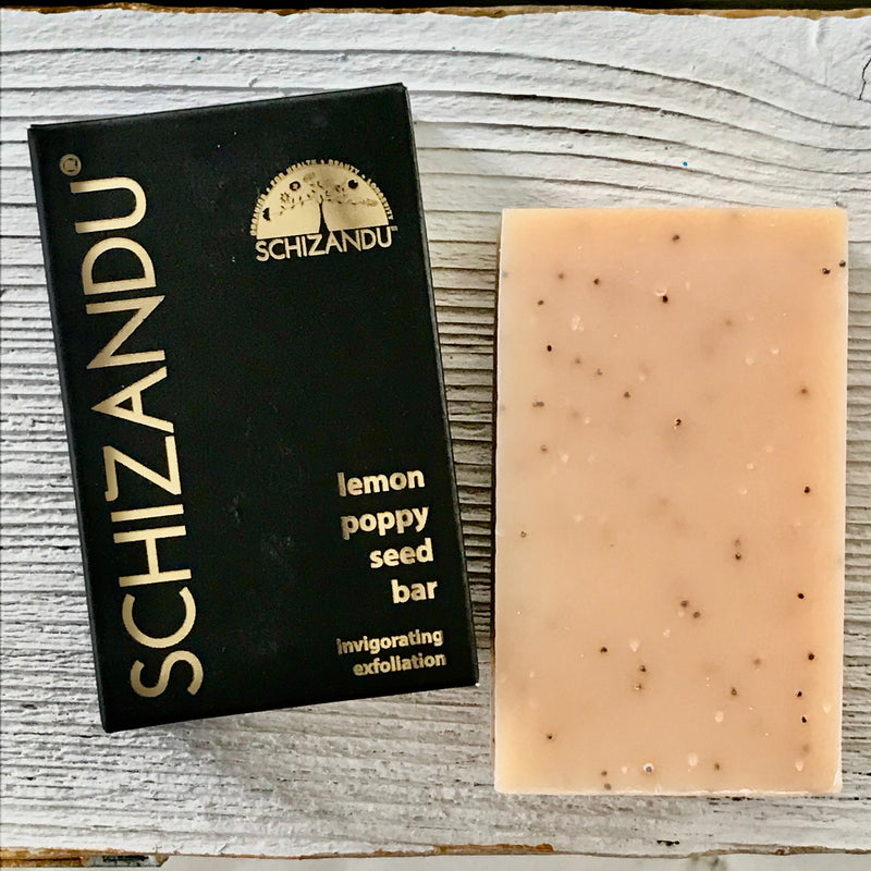 Lemon Poppy Seed Cleansing Bar soap artisan soap Schizandu