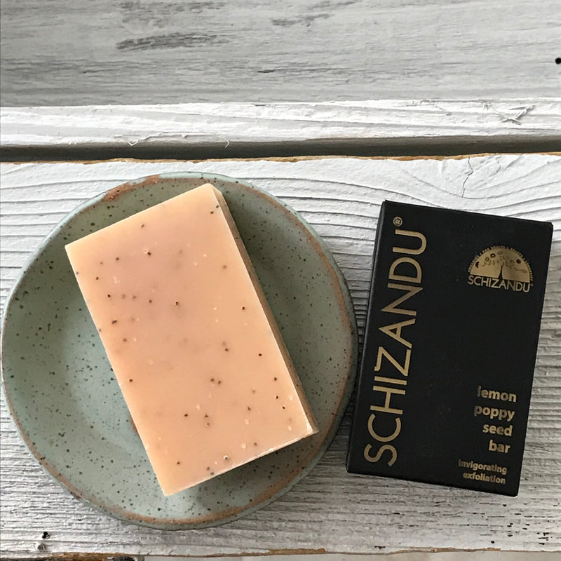 Lemon Poppy Seed Cleansing Bar soap artisan soap, Schizandu
